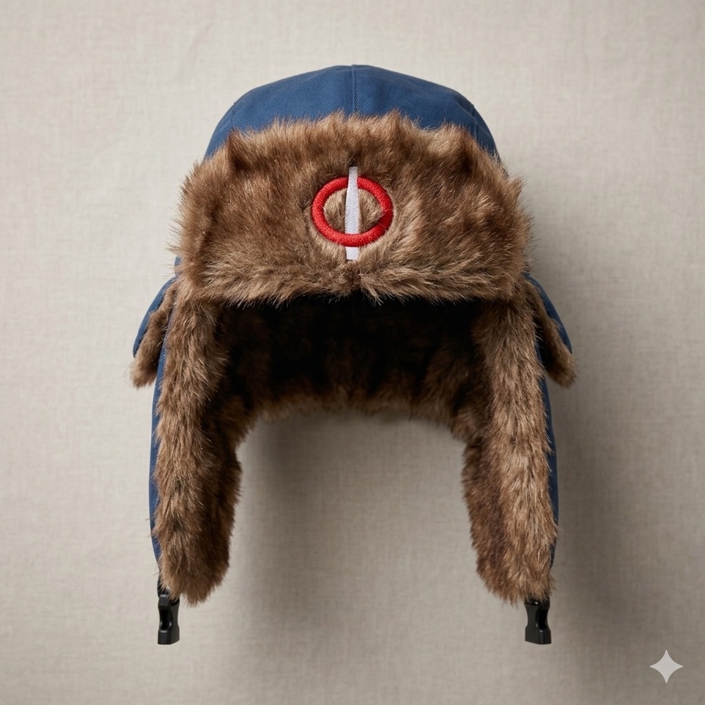 Minnesota Twins Trapper Hat Quilted Lining Faux Fur Bomber Cap Winter Spring - Picture 3 of 5